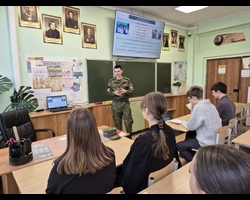29 октября 2025 года курсант кафедры РЭБ  провёл профориентационные встречи в двух школах города Миасс (Челябинская область)